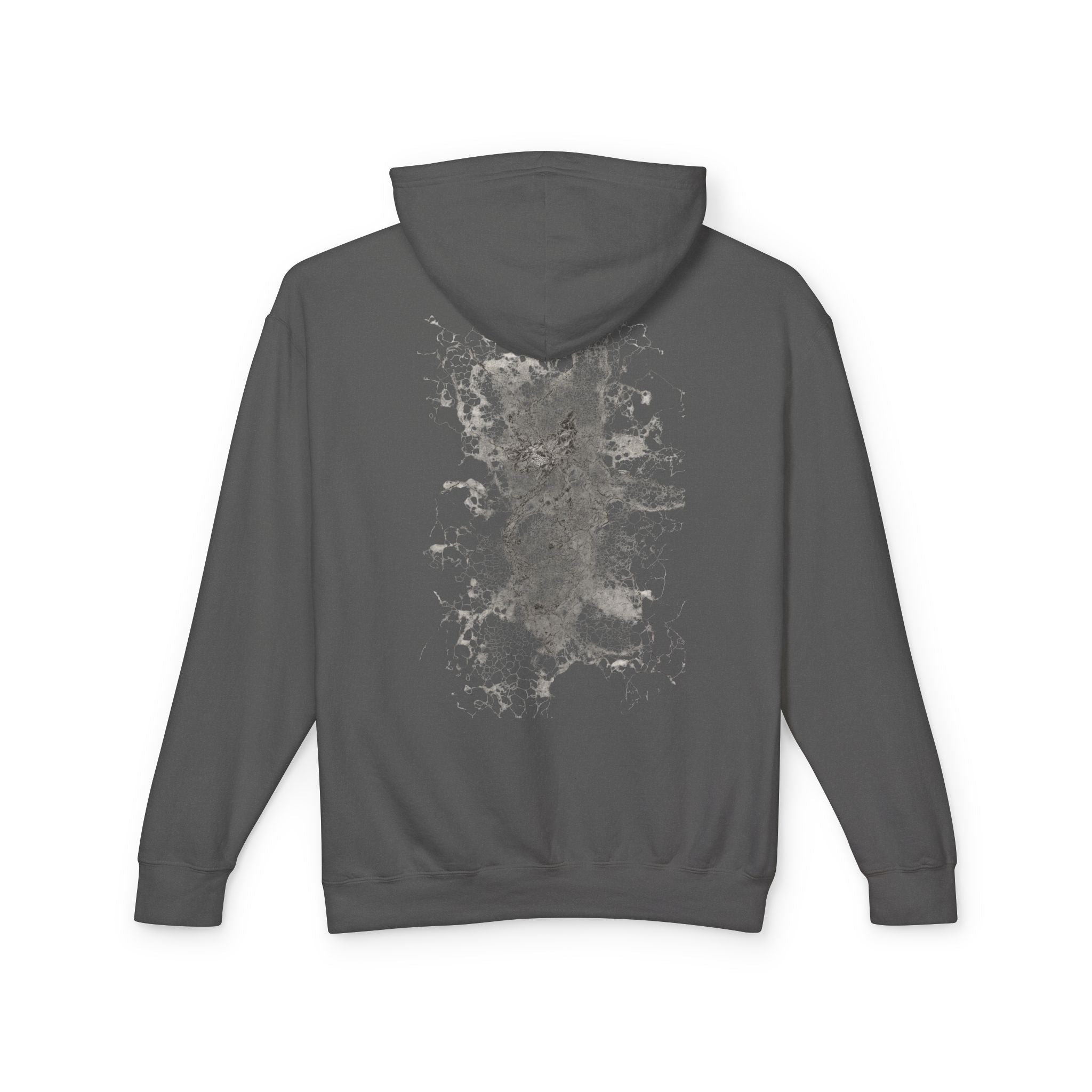 Abstract Ink Splash hooded sweatshirt | monochrome splatter back print