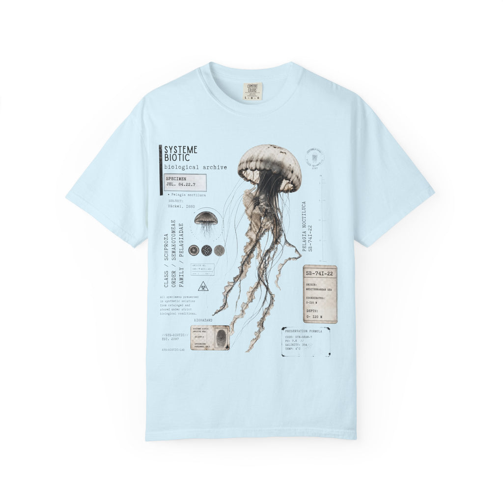 Scientific Jellyfish Illustration T-Shirt | Marine Anatomy Diagram