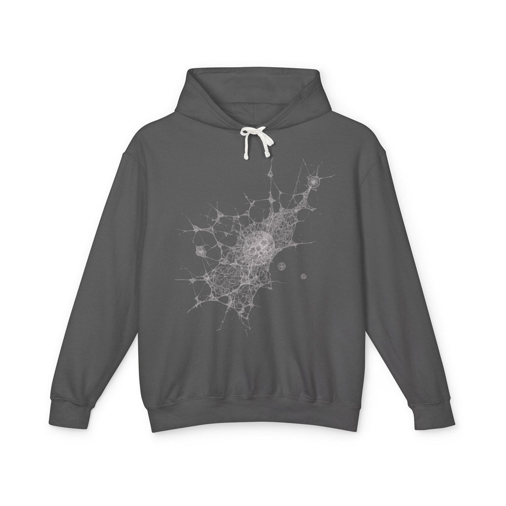Abstract Cosmic Web Hoodie | Hand-Drawn Nebula Illustration