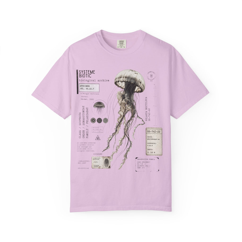 Scientific Jellyfish Illustration T-Shirt | Marine Anatomy Diagram