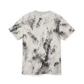 Monochrome Ink Wash Tee | Abstract Watercolor Marble All-Over Print