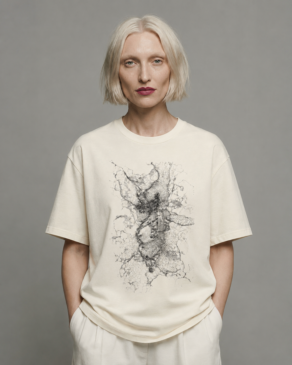 Abstract Ink Splatter Tee | Organic Cotton Shirt