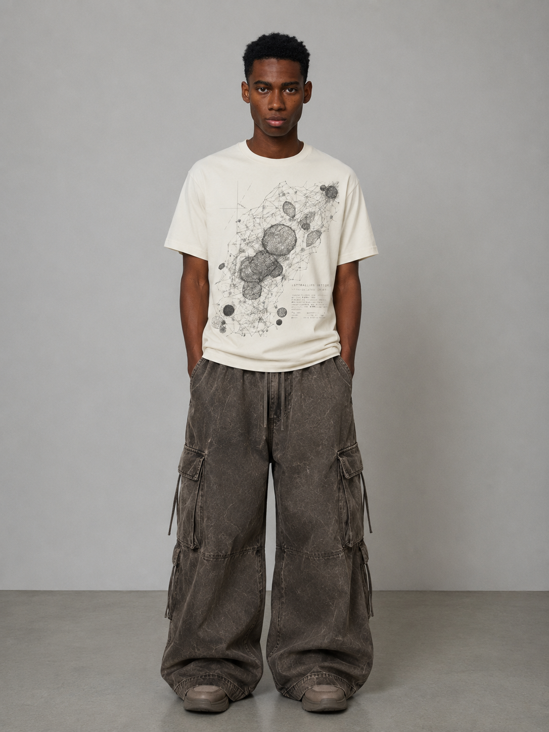 Celestial Constellation Sketch Tee | Astronomy Diagram T-Shirt