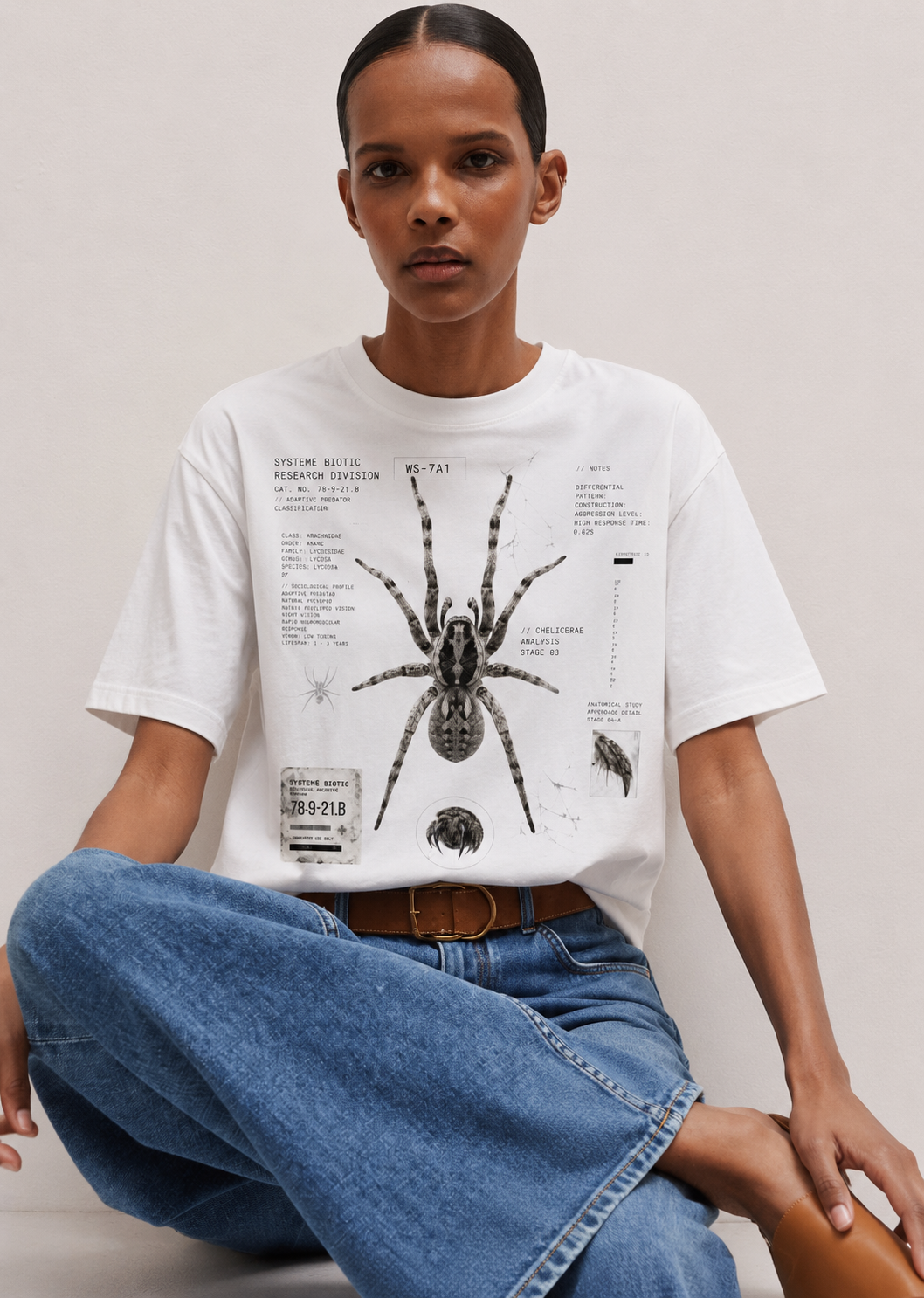 Spider Anatomy Graphic T-Shirt — Vintage Scientific Illustration Tee
