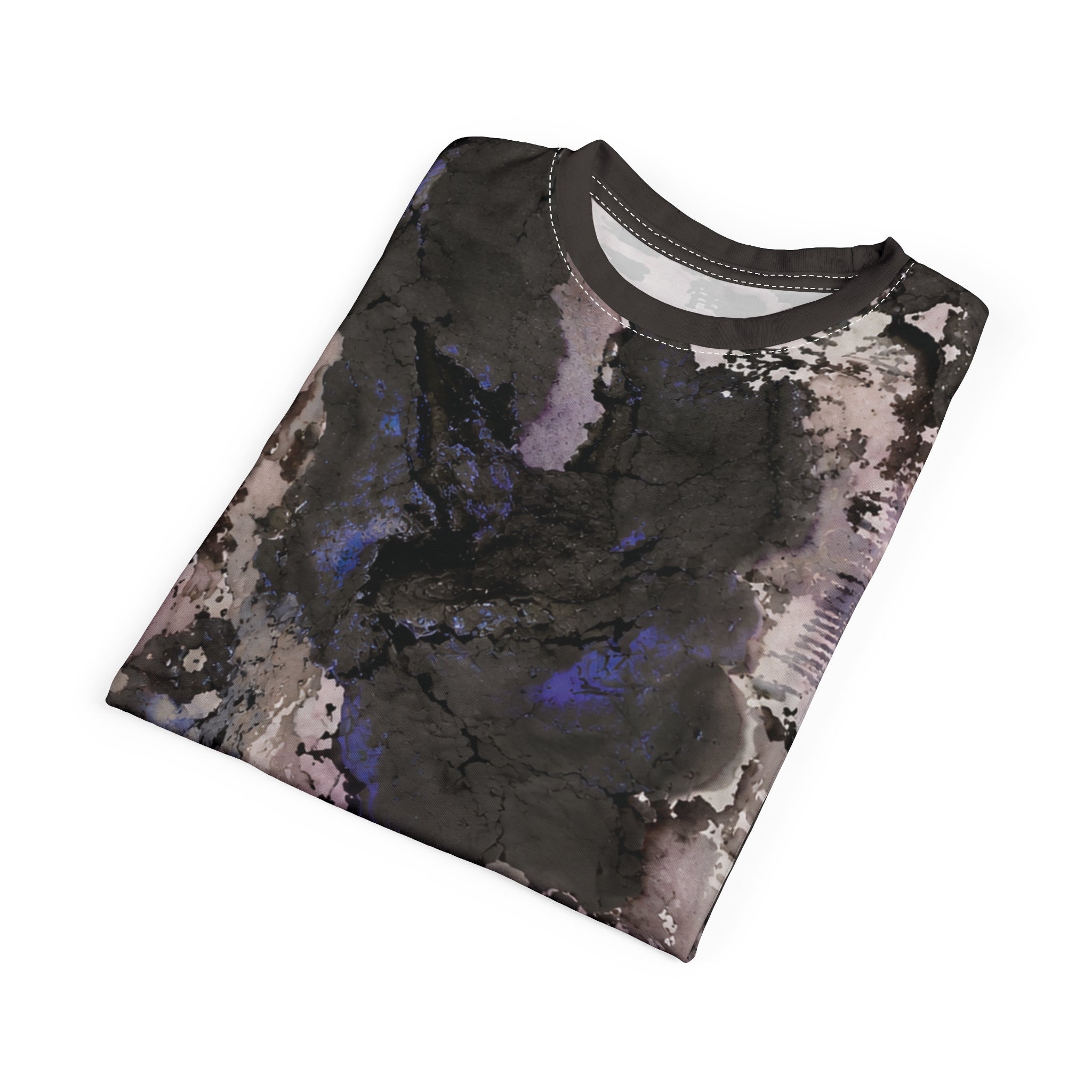 Abstract Marble Ink Pattern T-Shirt | All-Over Print
