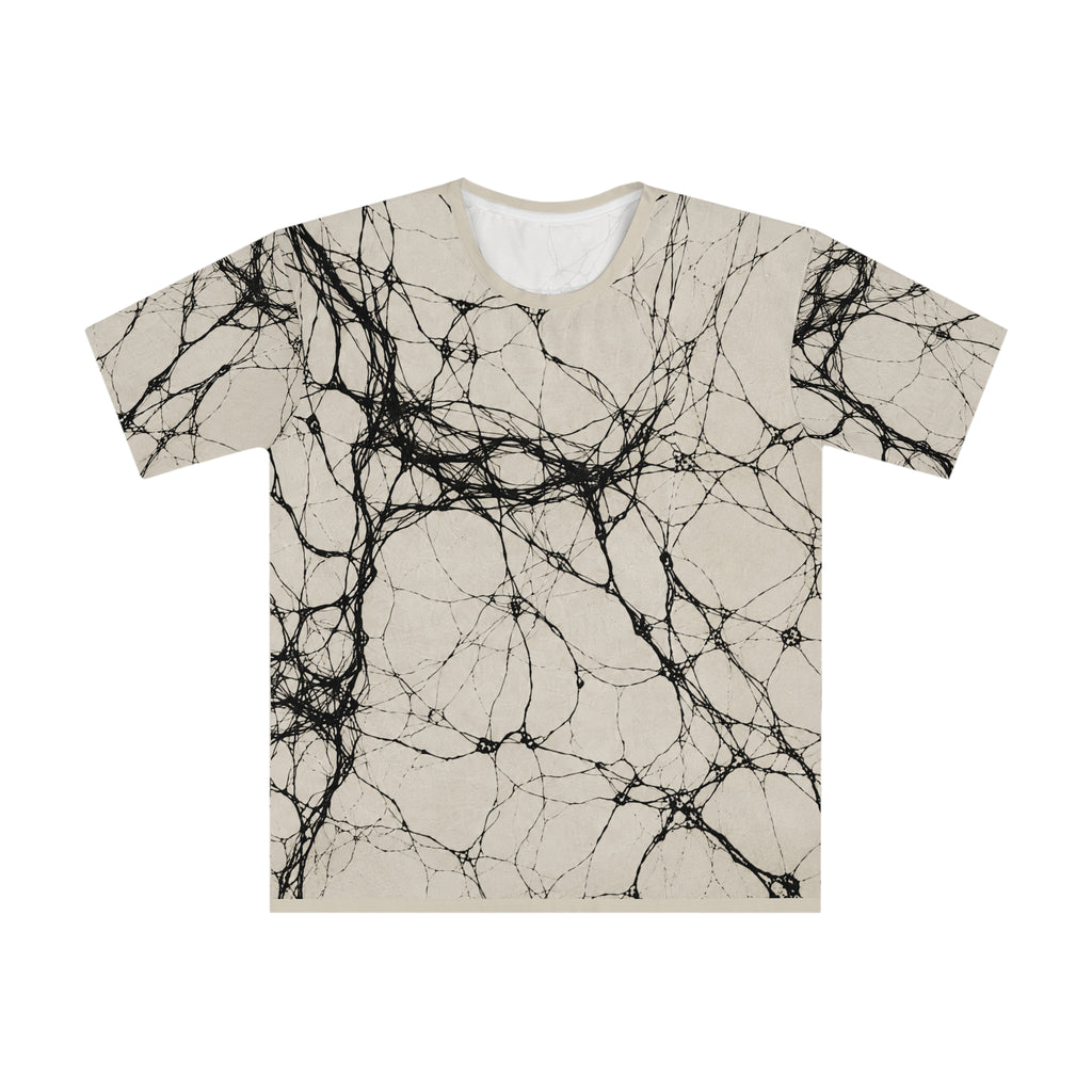 Abstract Black Web All-Over Print T-Shirt