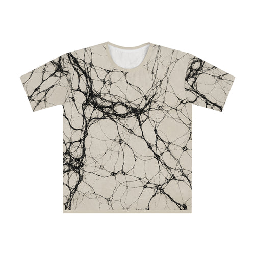 Abstract Black Web All-Over Print T-Shirt