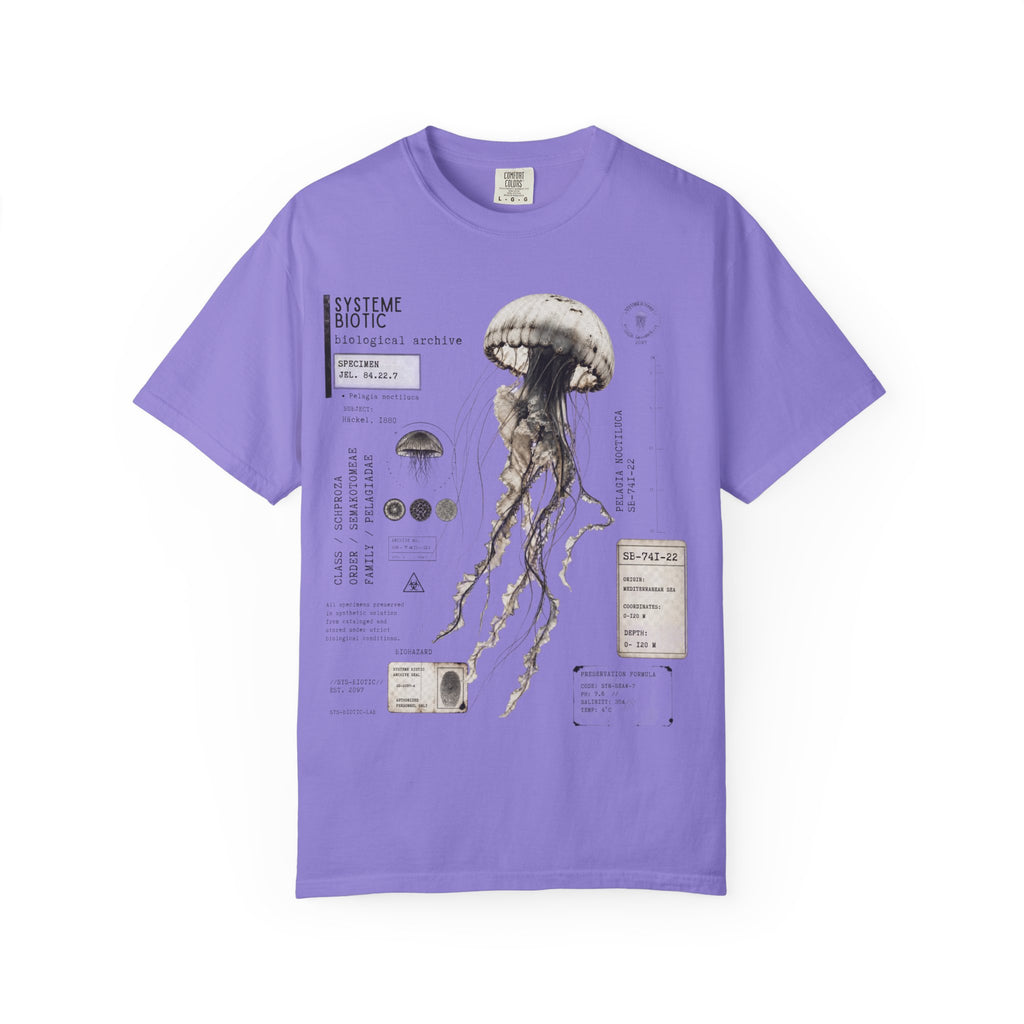 Scientific Jellyfish Illustration T-Shirt | Marine Anatomy Diagram