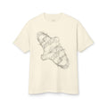 Abstract Marble Shell T-Shirt | Minimal Line Art Tee