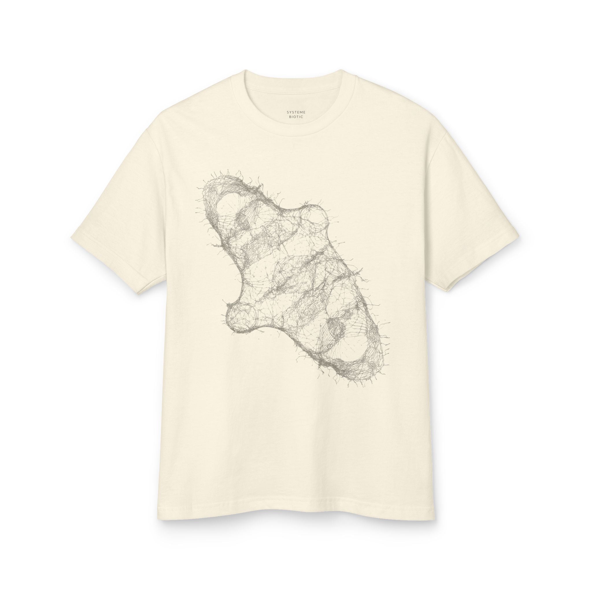 Abstract Marble Shell T-Shirt | Minimal Line Art Tee