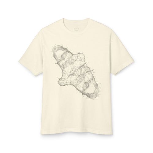 Abstract Marble Shell T-Shirt | Minimal Line Art Tee