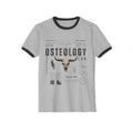 Osteology Lab Skull Diagram T-Shirt | Vintage Anatomy Ringer Tee